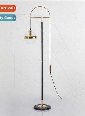 North hanging ball art glass living room sofa LED floor lamp