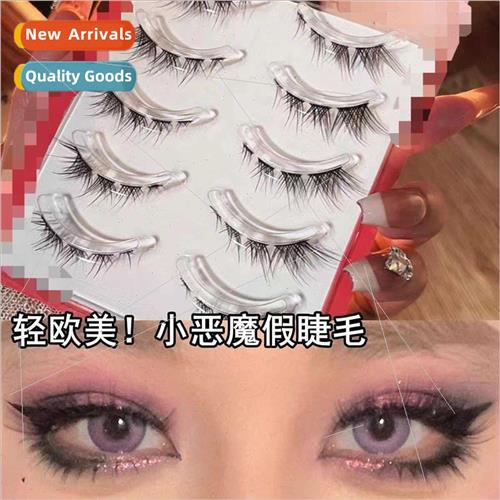 Slant Fly Europe Fox False Eyelash Clear Stem False Eyelash