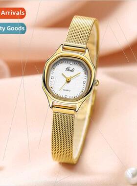 Stainless Steel Mesh Strap Watch Fashion Cloth Disc Quartz W