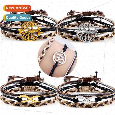 jewelry bohemian wind Taiwan wax thread braided bracelets en