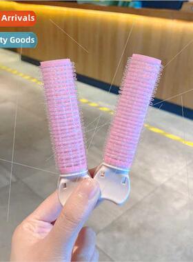 Traceless air bangs clip ehead curling barrel head hairpin h