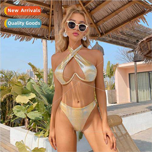 Swimwear 2022 New Bikini Womens Sexy Europe Backless Spl Swi