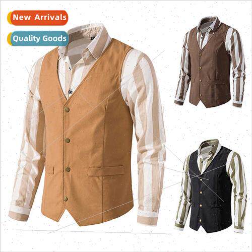 New Western Cowboy Vintage Vest Medieval Pops Vest M71