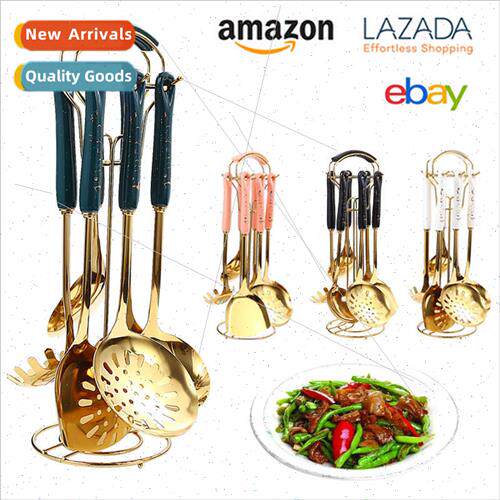 Kchenware Set Ceramic Cooking Spatula Spoon 7 pcs Stainless