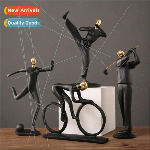 Sports figures modeling resin ornaments home living room ent