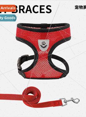Pet Leash Vest Dog Cat Chest Harness Small Dog Reflective Do