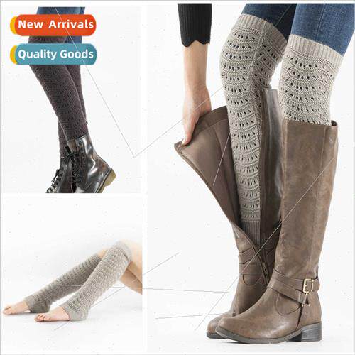Autumn winter new knted wool jacquard wave pattern hollow so
