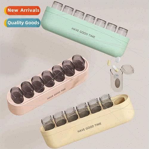 Pill box 7 days portable portable small box mini morning noo