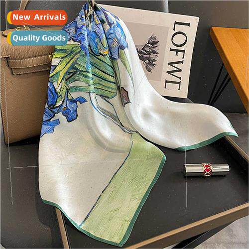 New fashion retro printing mulberry silk silk scarf women fa