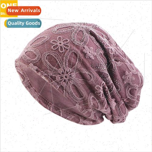 Hat female fashion Korean  breathable lace over head cap Hea