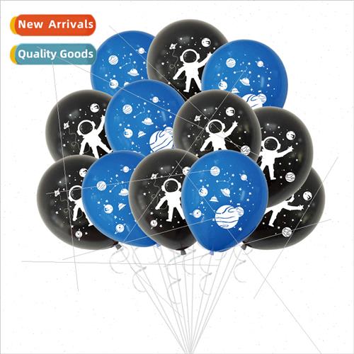 Astronaut Balloon Spaceman Pattern Latex Balloon Cosmic Spac
