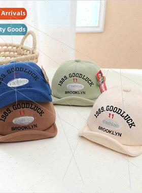 Baby hat 2022 fall sunscreen Korean  fashion soft brim duck