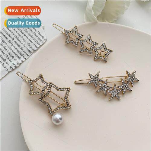 Japan star hair clips back head simple wind clip headdress g
