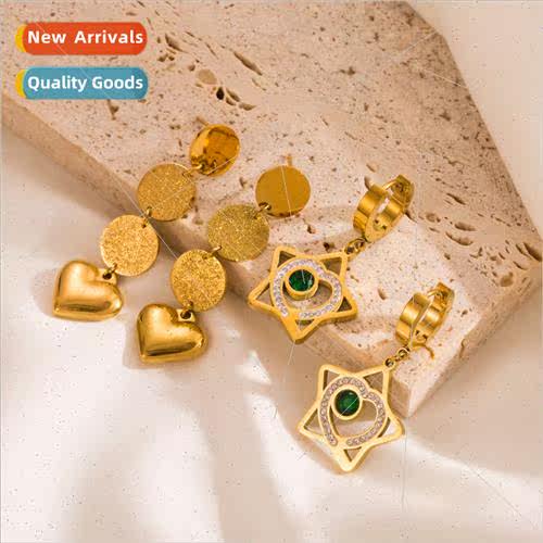 Europe new tanium earrings fashion love stainless steel fine