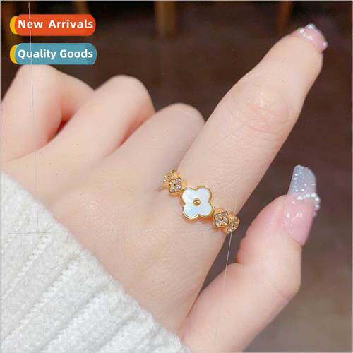 Sweet fashion shell flower open ring niche delicate hundred