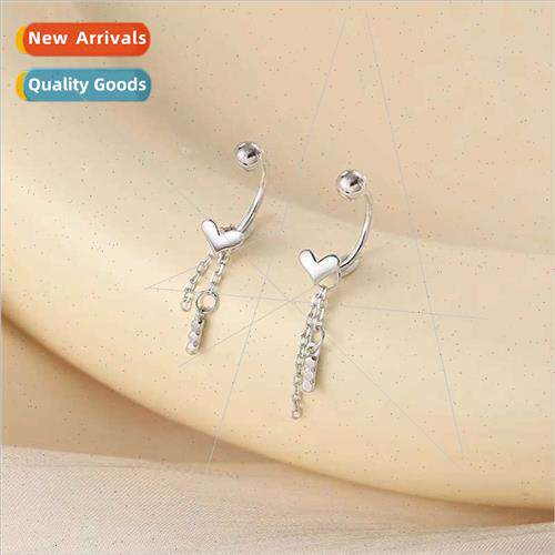 Love tassel screw button earrings female niche advanced a tw