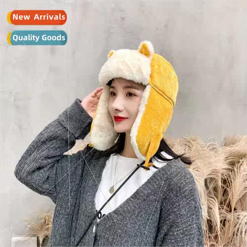 Cat ears Lei Feng cap female Korean  lovely autumn winter cy
