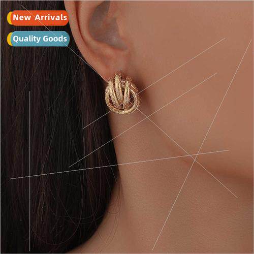 creative triple ring wire winding earrings snake earrings fa