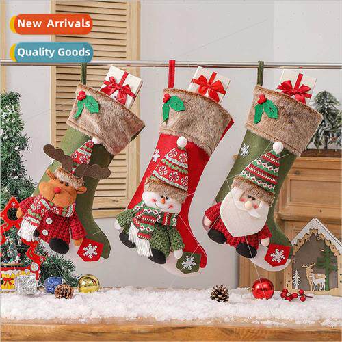 Christmas Large  Stockings Christmas Tree Hanging Decoration