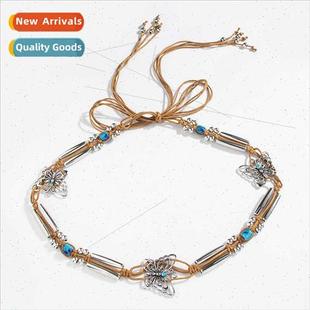 silver butterfly beads knotted handmade New ethnic bohemian
