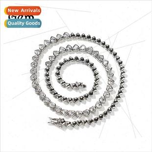 necklace female diamonds love coll heart 4mm Europe niche