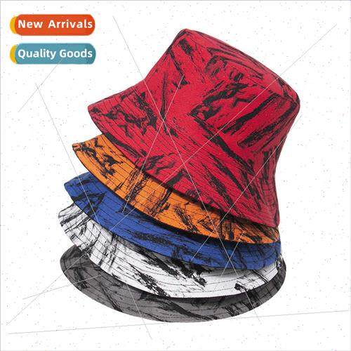 new gradient basin cap double-sided wear graffi fisherman ha