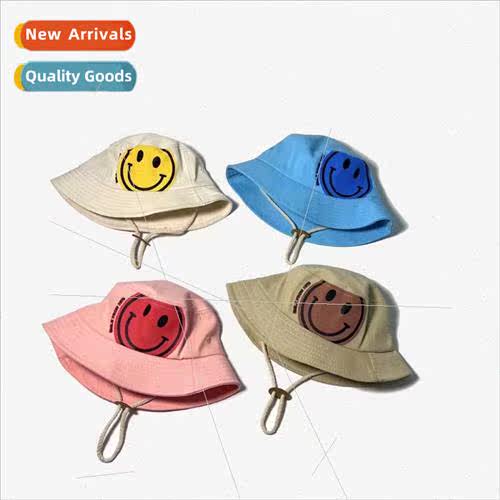 Cute smiley children pot hat cotton fisherman hat men girls
