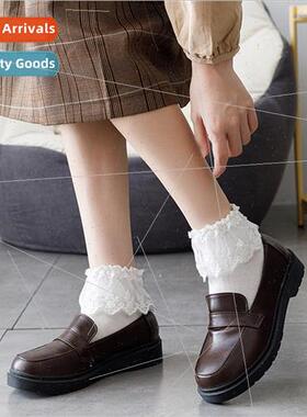 Women Harajuku Sweet Retro Lace Short Socks Lola Frilly Ru