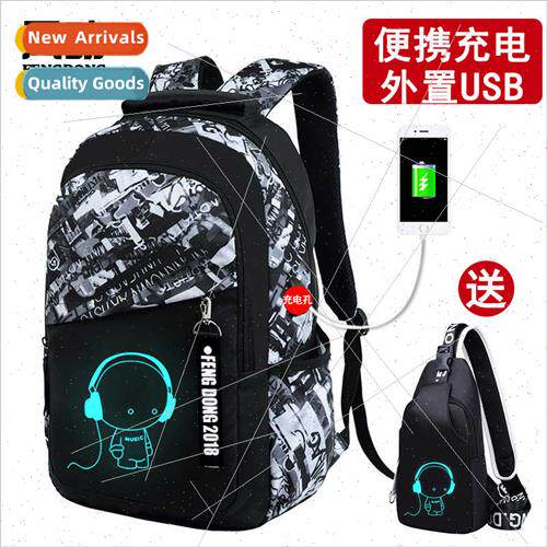 Men shoulder bag schoolbag backpack backpack computer bag lo