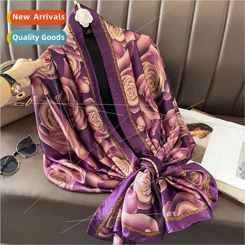 Spring Autumn Scarf female dual-use fall shawl outside ride