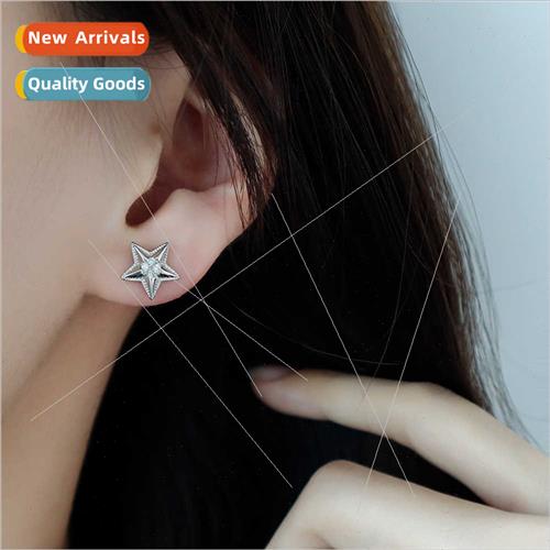 Diamond star earrings basic ear bone stud hip-hop simple 202