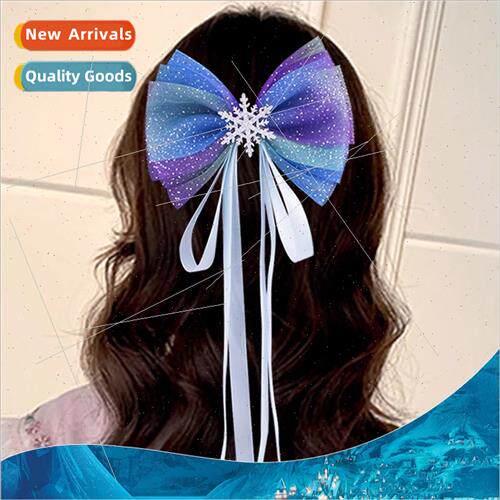 Bow hair accessories children Frozen headdress hair clips gi