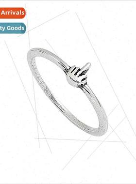 Fashion circle middle finger fun ring  American quirky creat