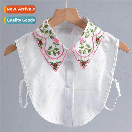 Goddess  fresh chiffon lace lady fake collar inside lapel