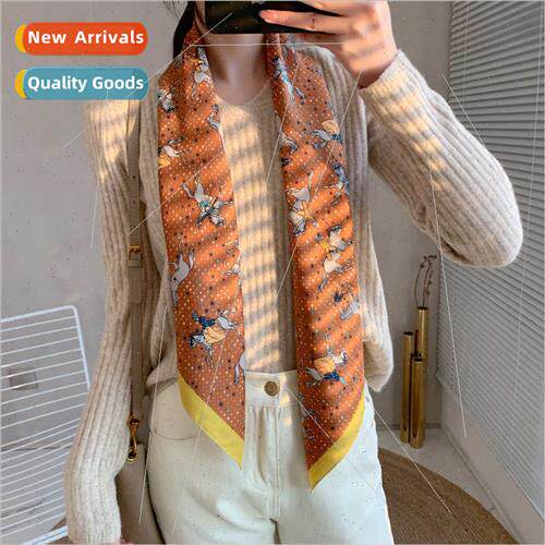 Korean  temperament neckerchief square scarf fashion silk sc