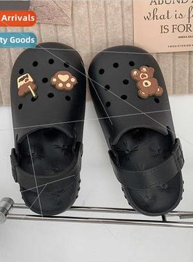 Teenage girl heart cute cartoon bear Baotou hole shoes femal