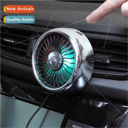 Car flash F101 car USB fan air vent light creative car car c