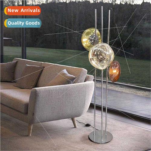 Italian minimalist light luxury living room lava floor lamp