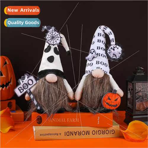 2023 New Halloween Decoration tting Pose Faceless Doll BOO R