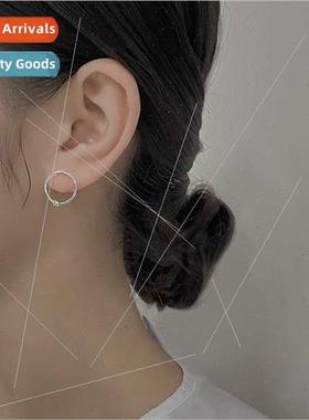 Cross small earrings female fashion lerature students commut