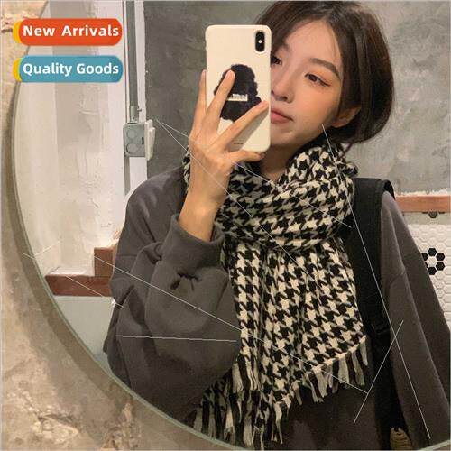 England thousands birds plaid scarf female fall winter stude