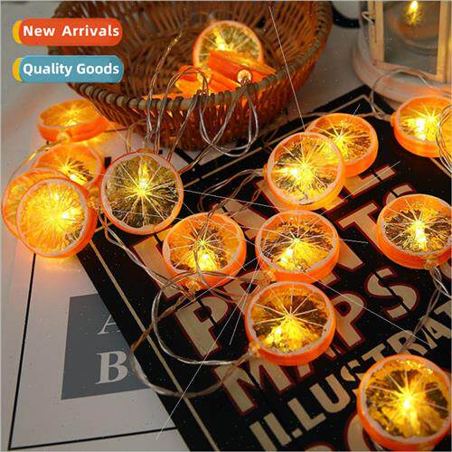 LED yellow lemon slices indoor decoration lights string smal
