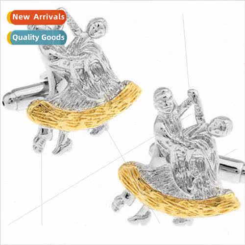 Two-color plating fashion men jewelry gifts creative French