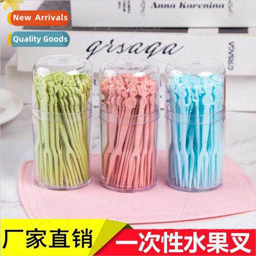 Disposable fru k boxed set Plastic fru stick eating cake k d