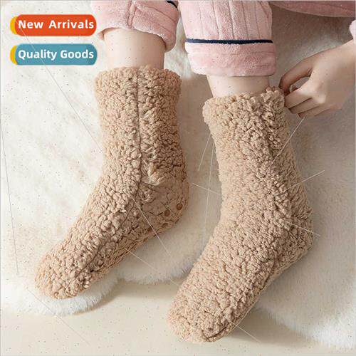 Winter foot warmer god super thick padded warm heating socks