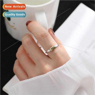 Creative Index Women Open Ring Geometric Chain Lock Finger