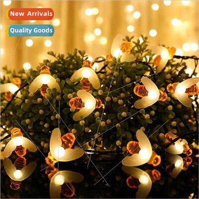 led bee modeling solar lights string holiday party Christmas