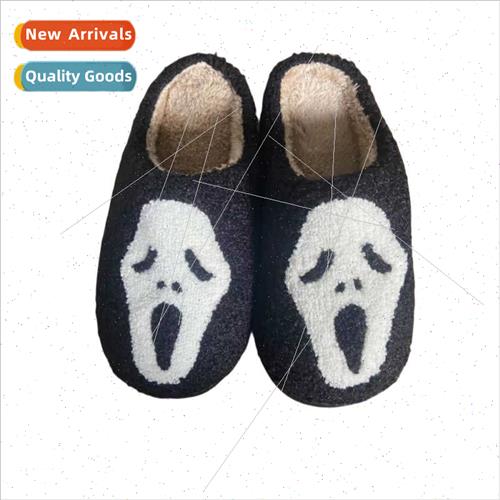 Halloween ghosts monsters warm cotton slippers winter men wo