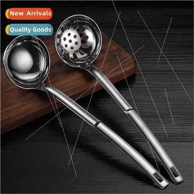 304 soup ladle household large soup spoon long handle deepen