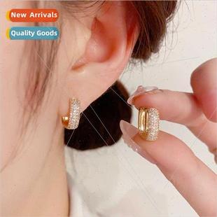 small exquise zirconia ear female Korea buckle fashion